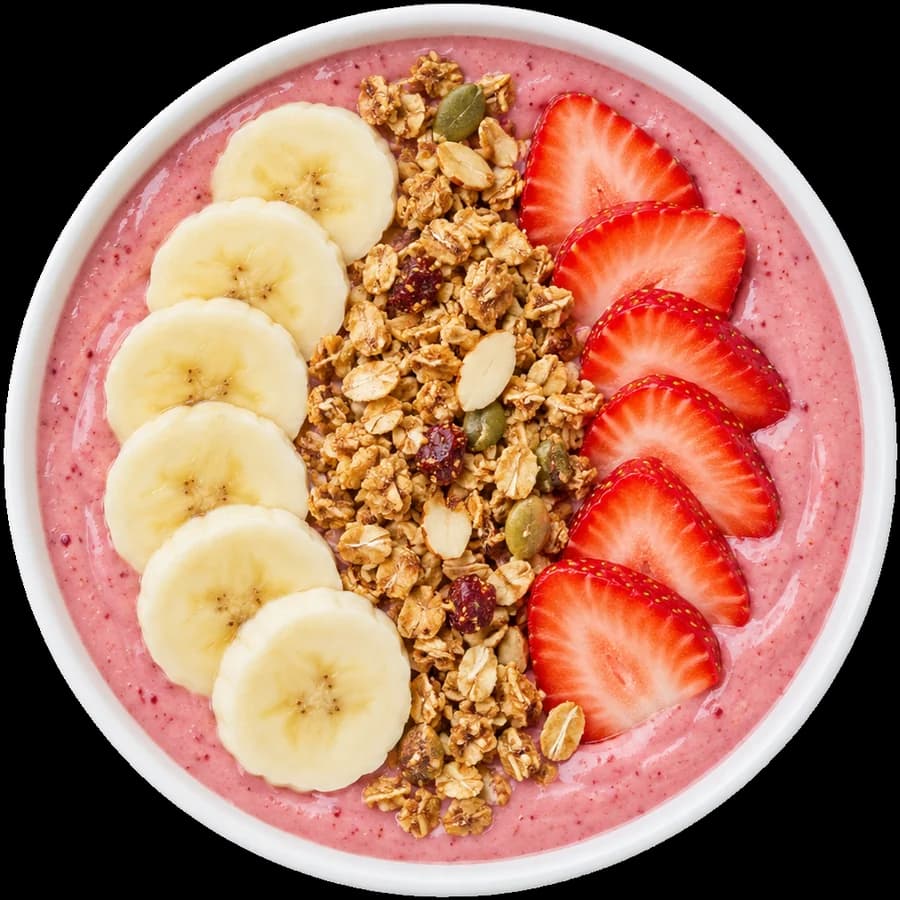 Strawberry smoothie bowl